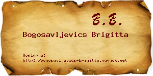 Bogosavljevics Brigitta névjegykártya